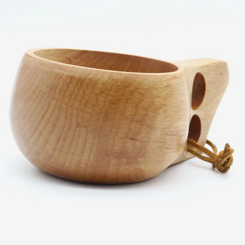 Портативная деревянная кружка ручной работы с молоком кофе пивом для питья