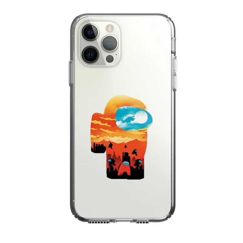 

Among Us Phone Case For Iphone 5 6 7 8 11 12 Plus XR X XS SE2020 11/12PRO Max Transparent Cases