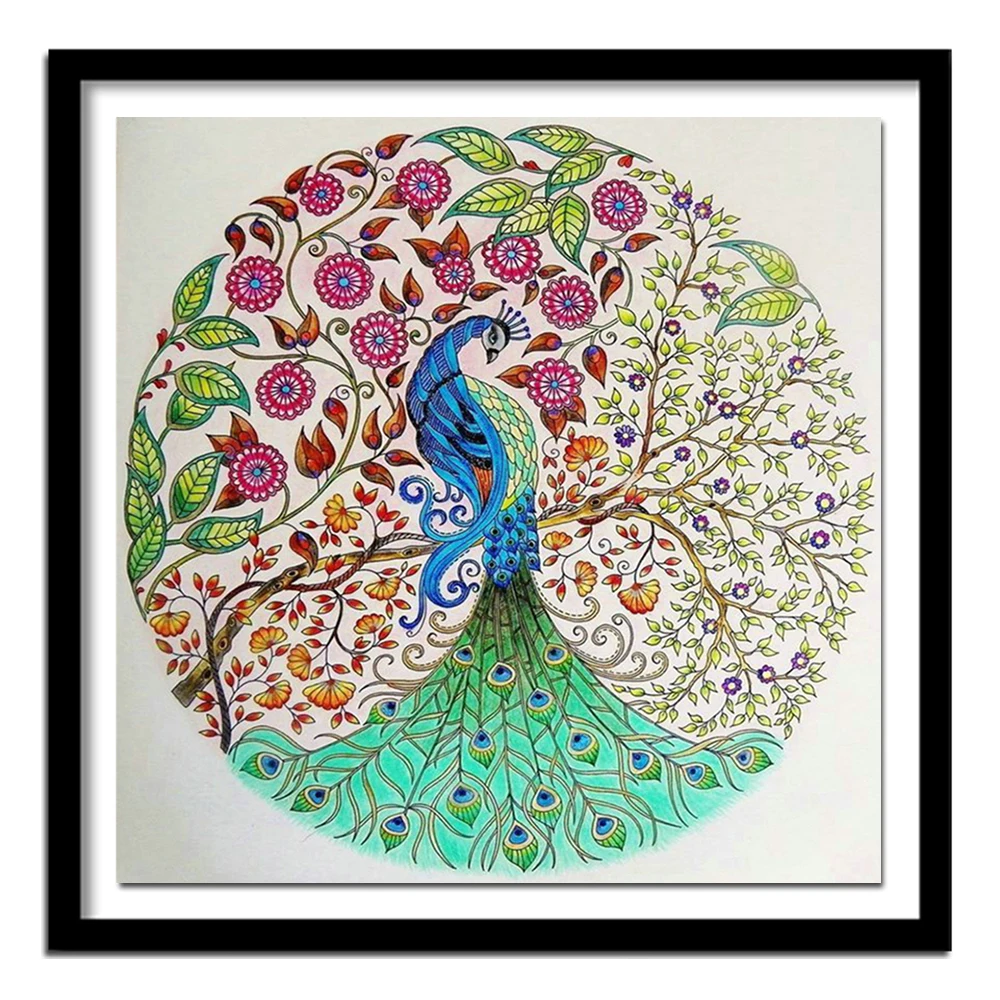 Животные DIY Алмазная картина вышивка крестиком мозаика рисунок хобби павлин -