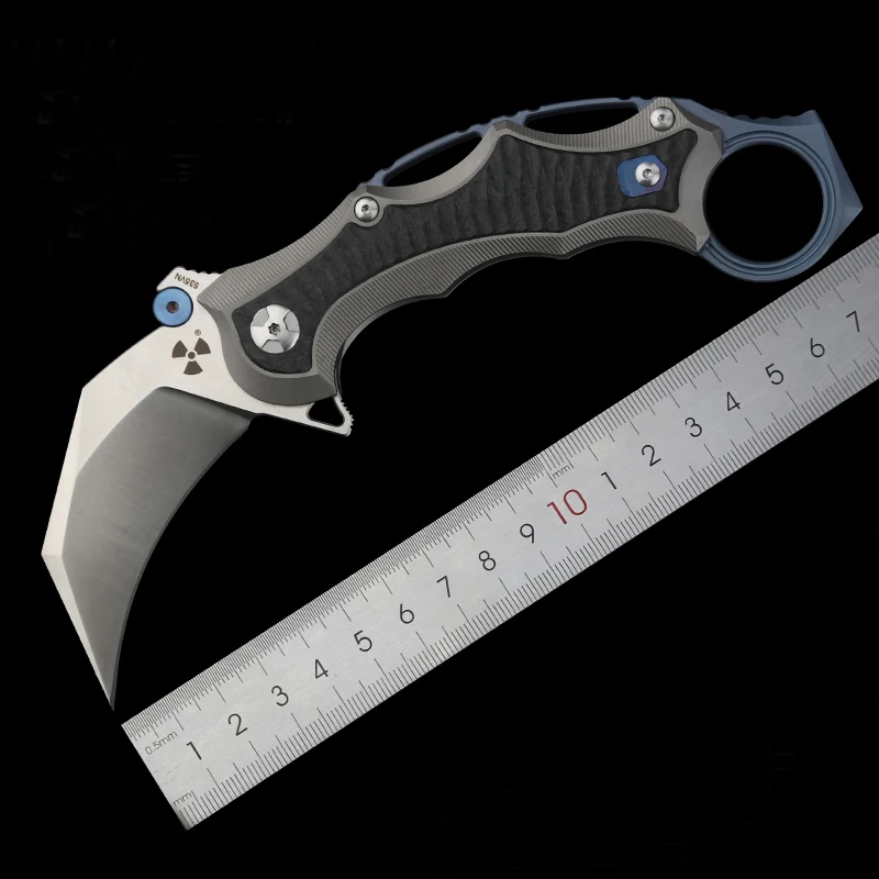 

Cuchillo plegable de стальной в polvo S35VN, cuchillo plegable de gran dureza afilado,knife de autodefensa para exteriors