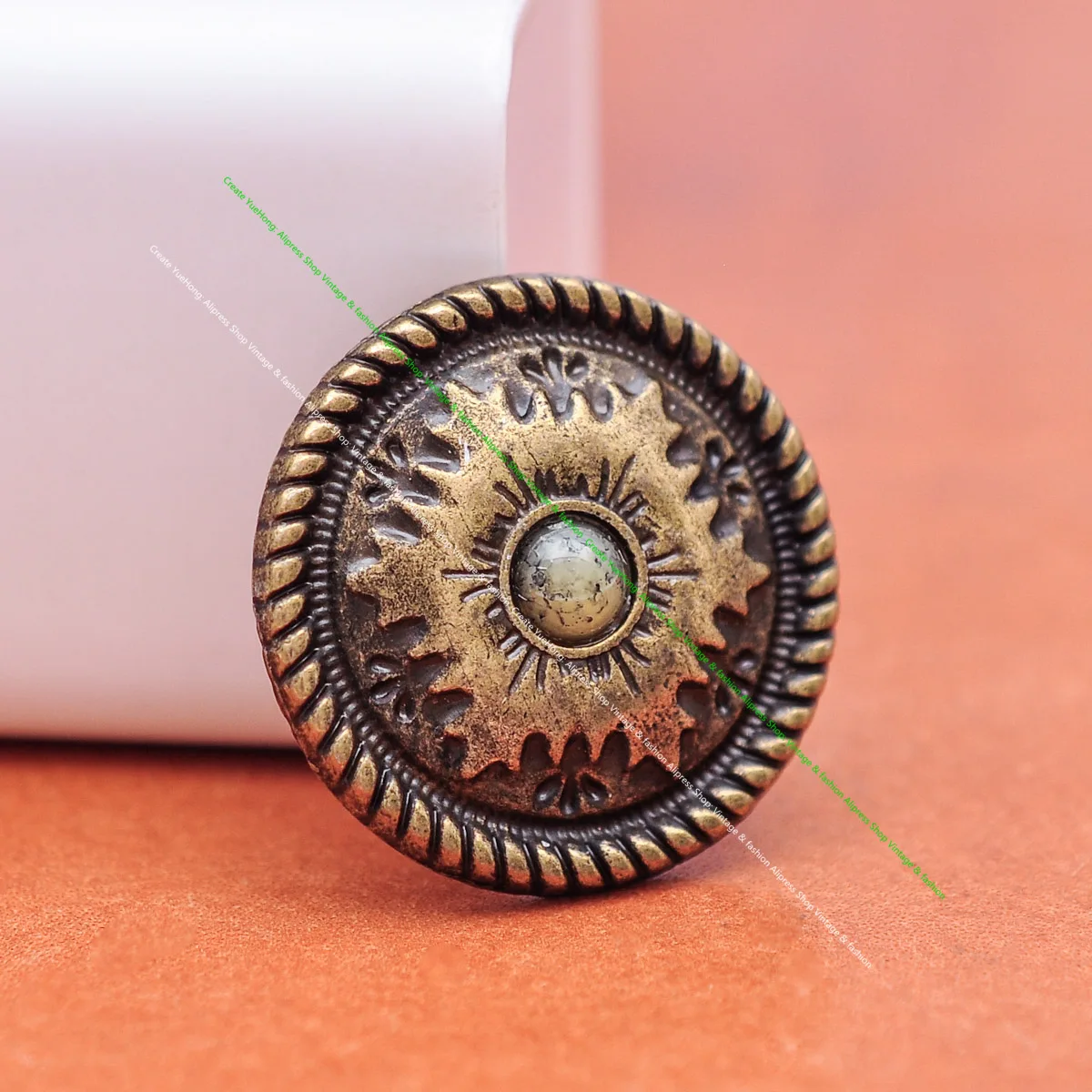 10 шт. античные латунные Звездные Цветы Аксессуары для кожевенного ремесла