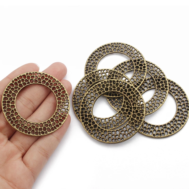 10 шт. талисманы из античной бронзы Открыть полые ремесла набор сделай сам для