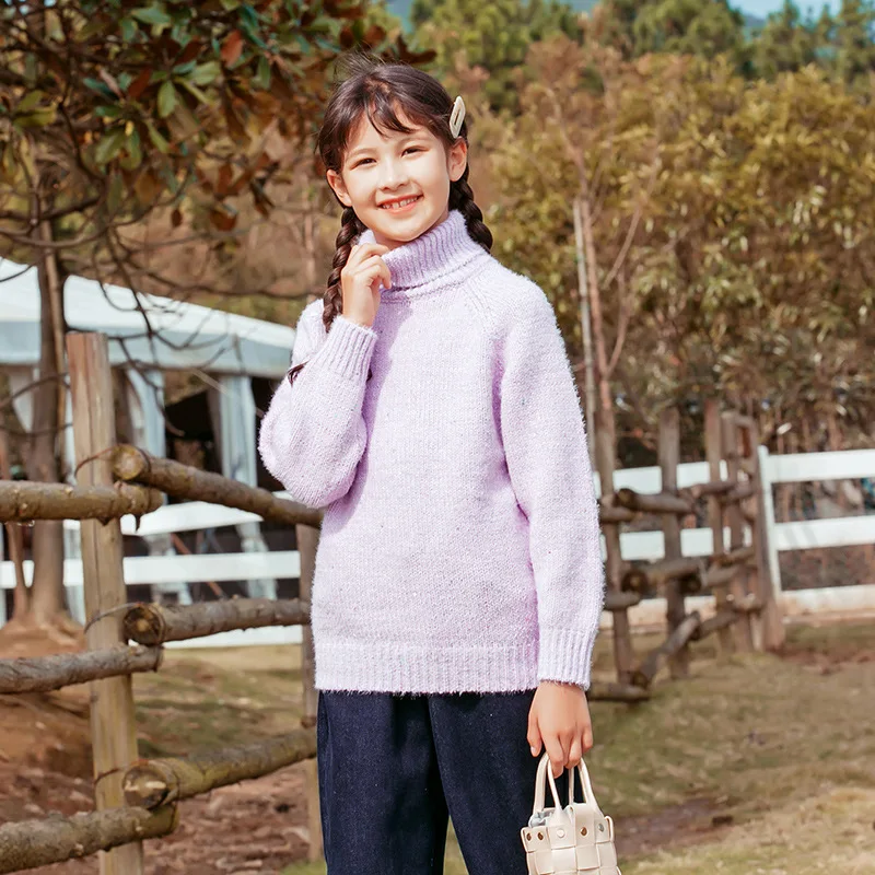 

Girl Boys Sweater Kids Outwear Tops 2022 In Stock Plus Thicken Warm Winter Autumn Knitting Woolen Cotton Overcoat Children Cloth