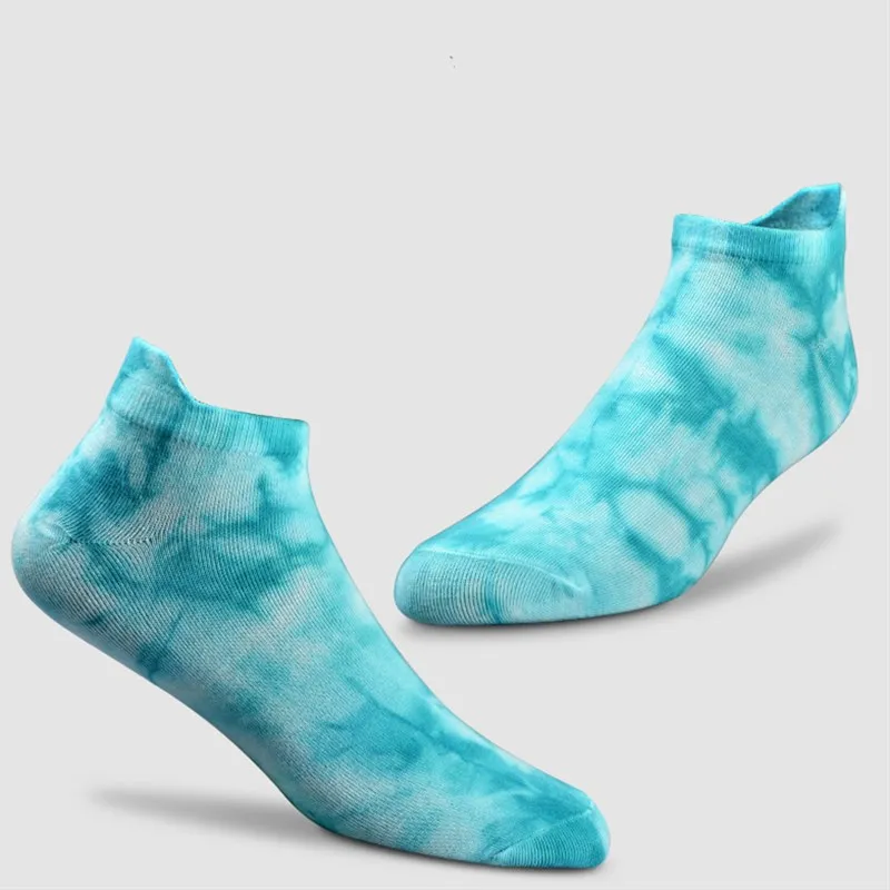 Tie-dyed Comfortable Socks Men's And Women's Trend Hip-hop Tube Autumn Solid Color Cotton Ins Wind Breathable | Женская одежда