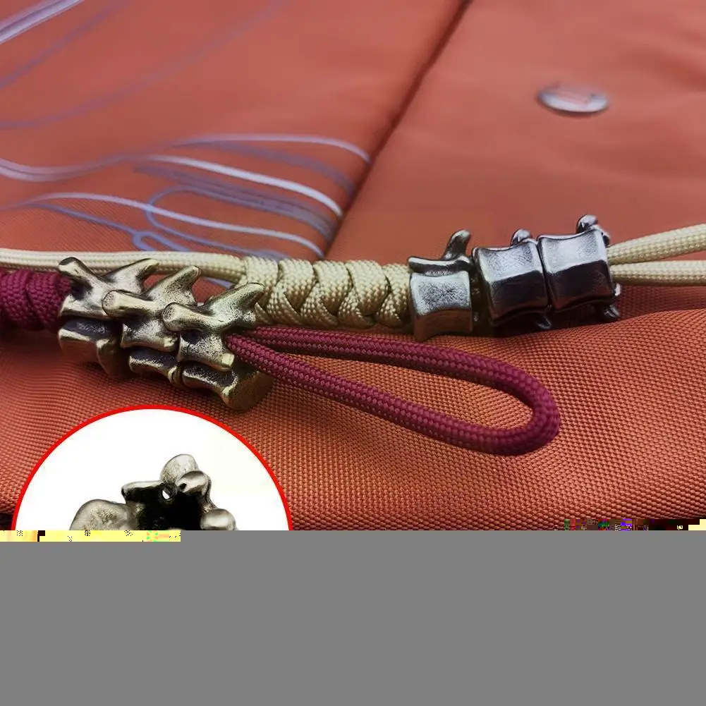 

Brass Spine Bone Knife Pendant Personality Diy Pure Umbrella Car Bead Chain Cord Pendant Accessories S7d5