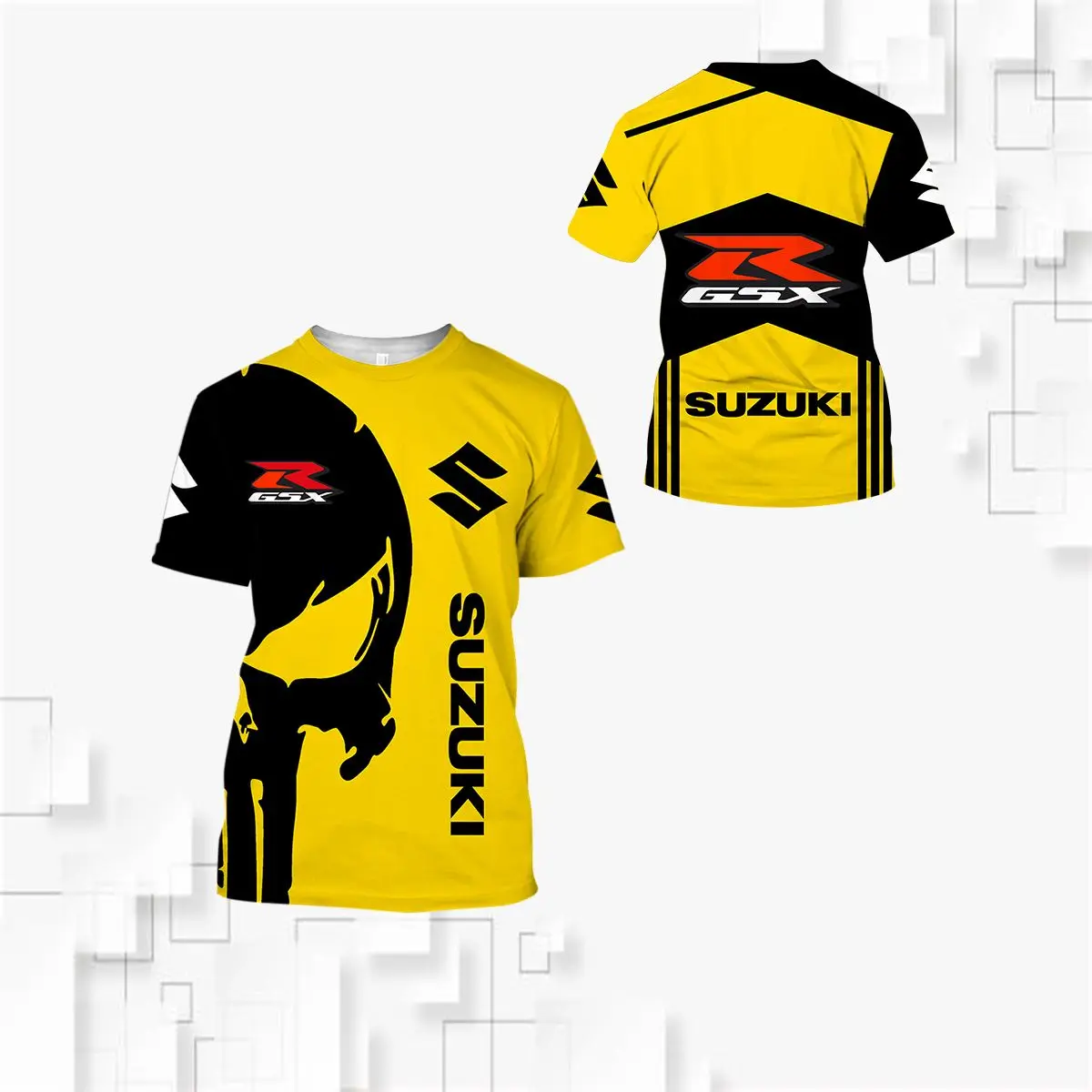

2021 Summer New Outdoor Sports Men's T-shirt 3d Printing Suzuki Motorcycle Riding Short Sleeve Men's/Women's Cool t shirt Tops