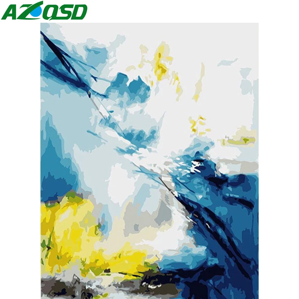 AZQSD Хо Краски ing Раскраска по номерам Наборы пейзаж DIY Акриловая исходя из