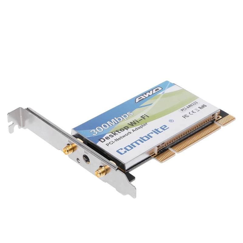 AR9223 PCI 300M 802.11b/g/n беспроводная WiFi карта для настольного ноутбука 6 дБ антенна |