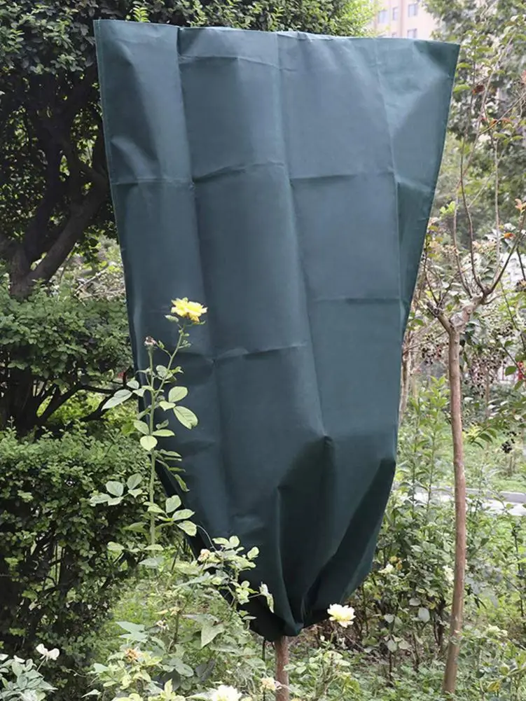 Encrypted Non-woven Cover Warm Value Cream Fabric Blanket Plant Shrub Coat Tree Protection Bag Used For Seasonal Winter Garden | Дом и сад