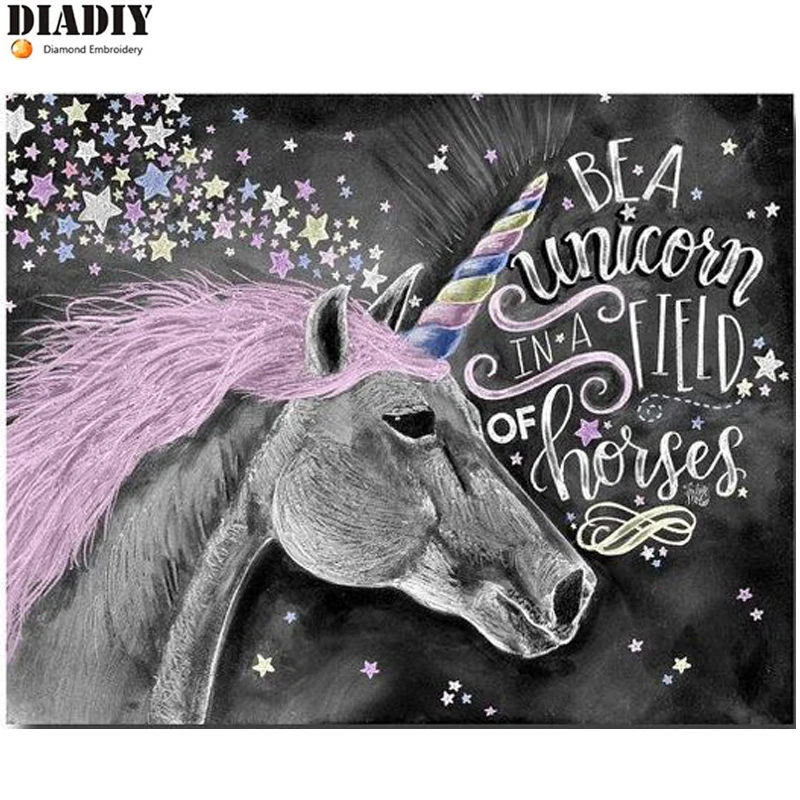 

Full Square/Round Drill 5D DIY Diamond Painting "unicorn animal" 3D Embroidery Cross Stitch Mosaic Home Decor