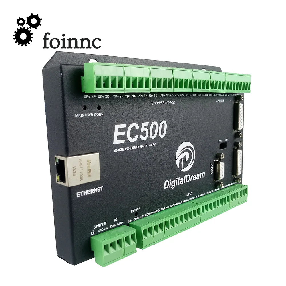 CNC Mach3 Ethernet датчик движения EC500 460 кГц 3/4/5/6 осевая карта управления движением для