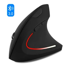 CHYI Bluetooth Mouse Gamer 1600DPI Ergonomic Vertical Mice LED Backlit Optical Wireless Gaming Mause Wrist Healthy For PC Laptop