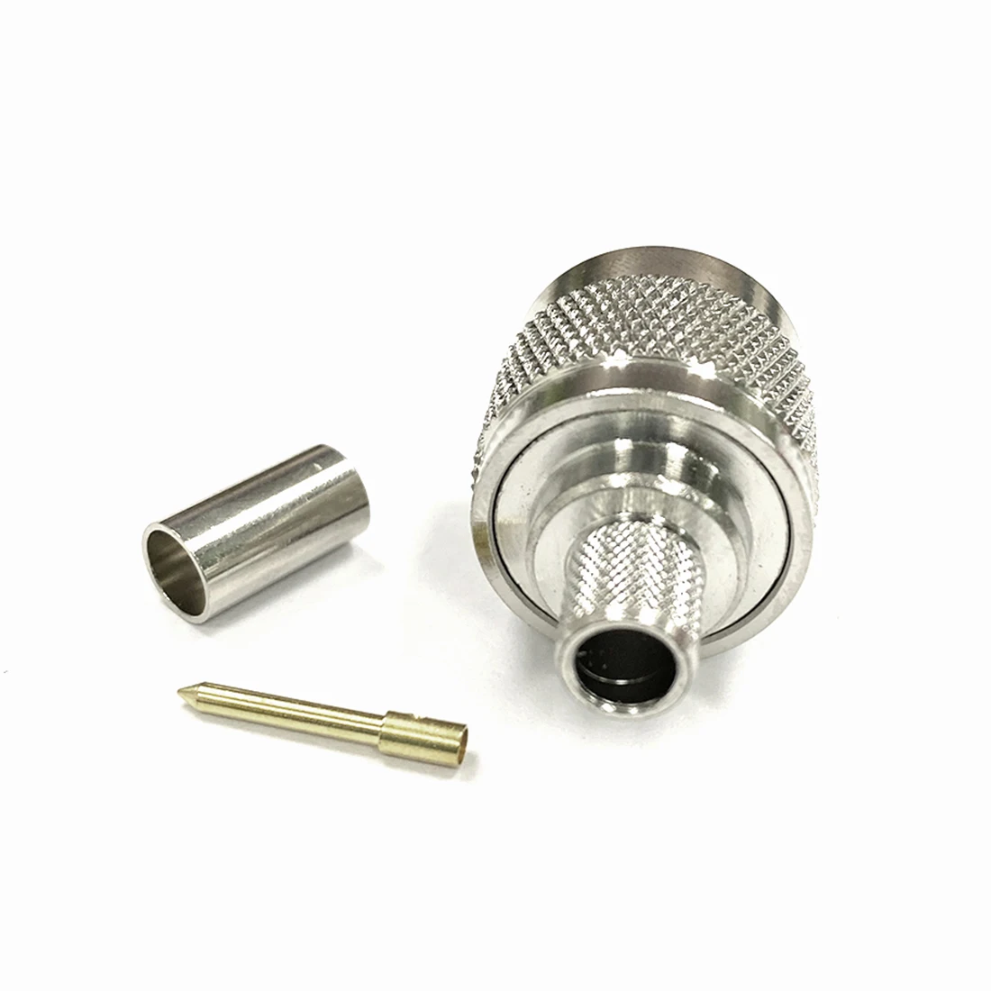 1pc N Male Plug RF Coax Convertor Connector Crimp LMR300 Straight Nickelplated NEW Wholesale | Мобильные телефоны и