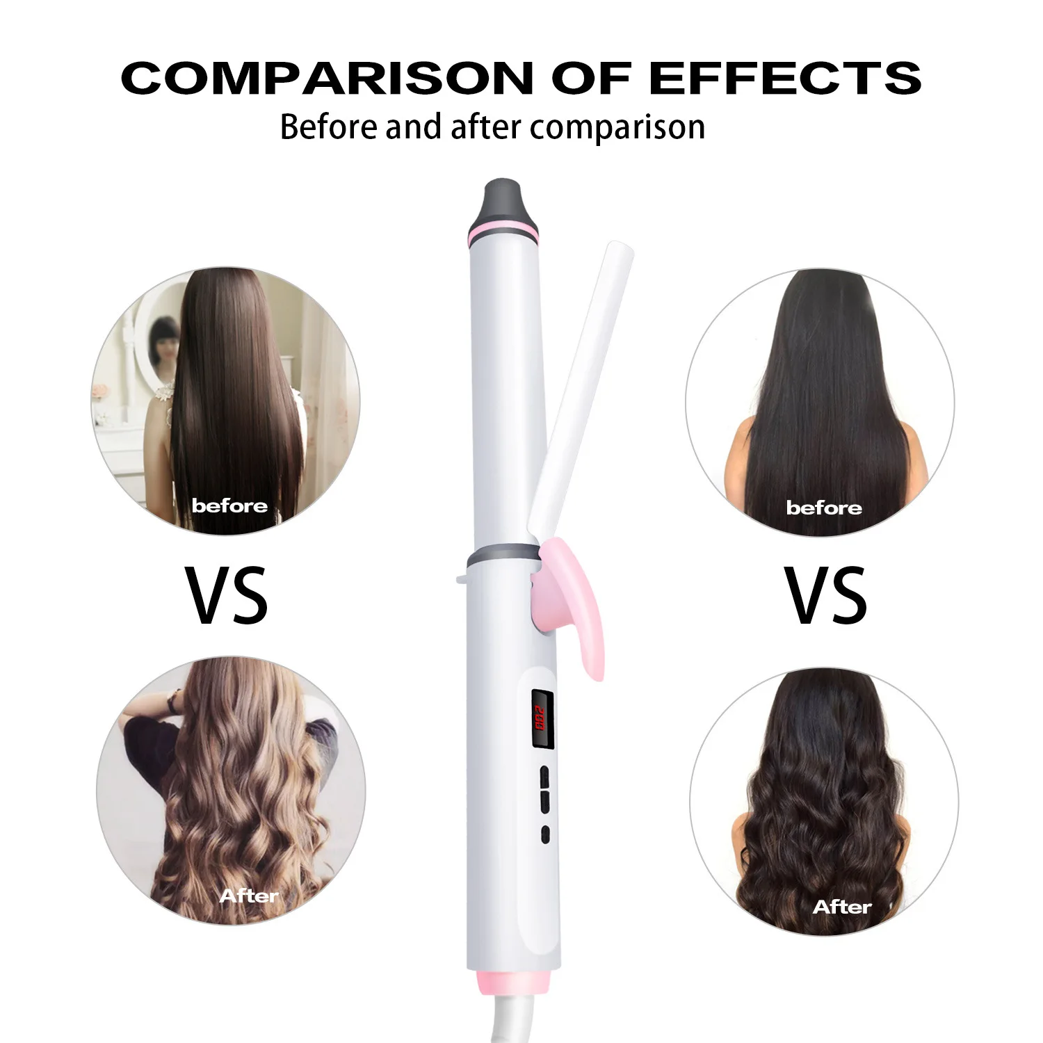 Щипцы для завивки волос профессиональные электрические стайлер с большой