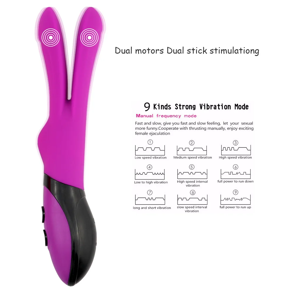 Расширенный Анальный Вагинальный Массажер точка G двойной вибратор секс-игрушки
