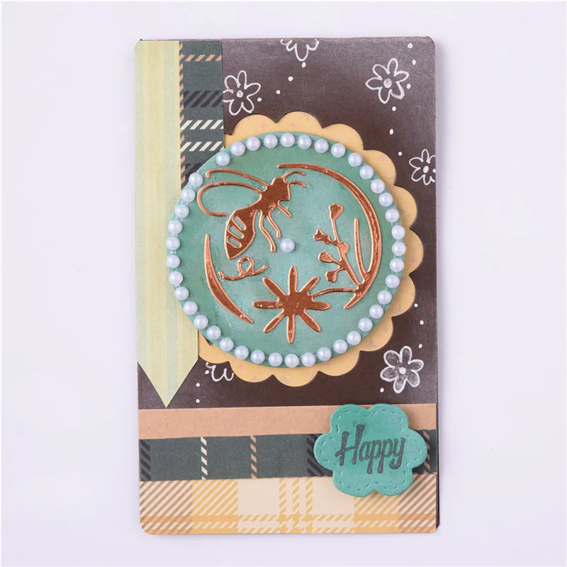 InLoveArts садовая пчела металлическая Форма для резки милое украшение Diecut