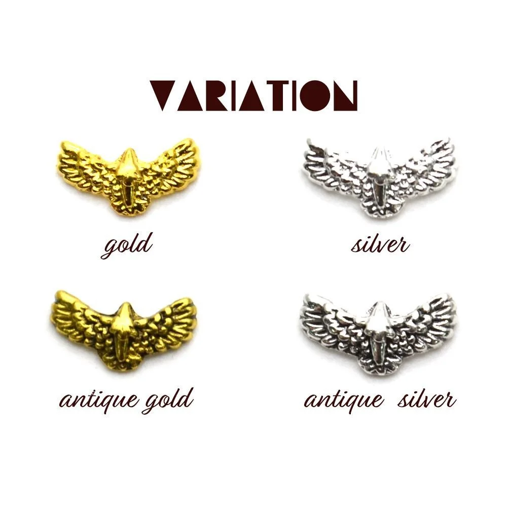 100 шт. дизайн ногтей металлический Орел Дизайн ювелирные украшения аксессуары