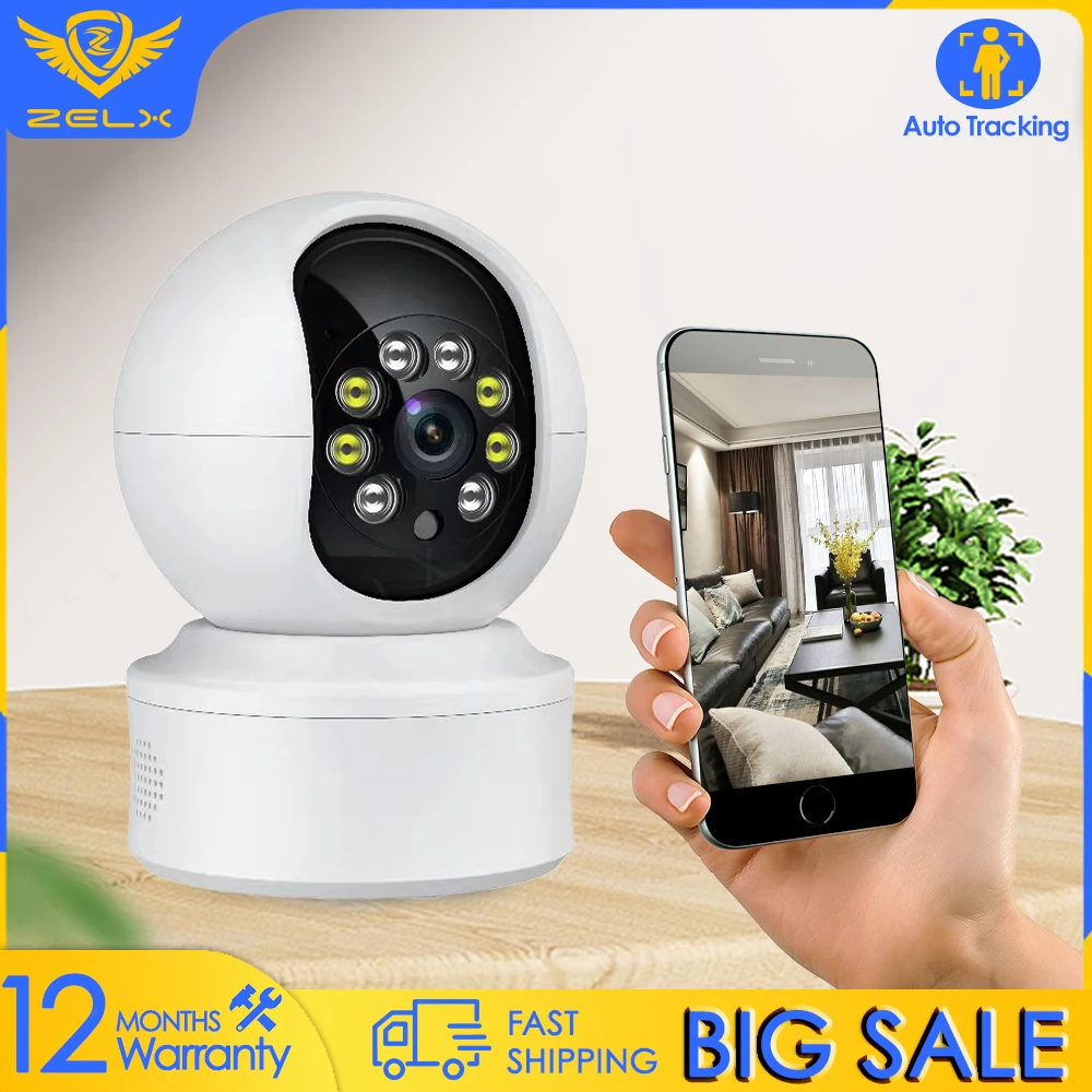 IP-камера видеонаблюдения с функцией ночного видения Wi-Fi 1080P 360 ° |
