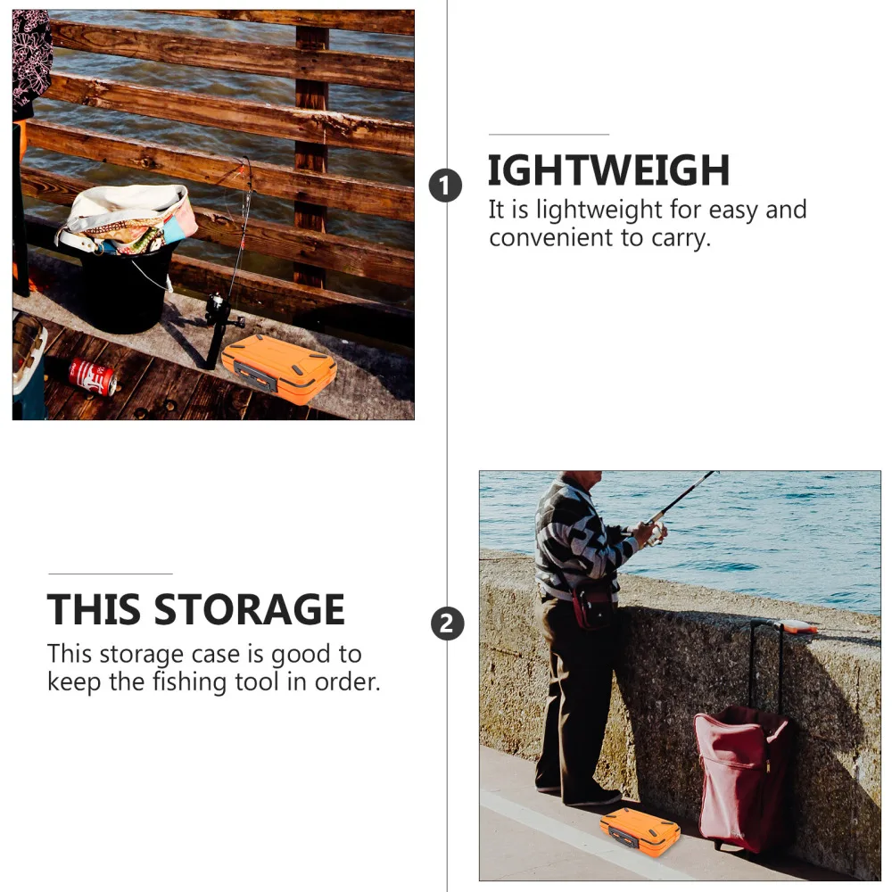 

Portable Fishing Gadget Container Fishing Tackle Storage Box Fish Hook Box