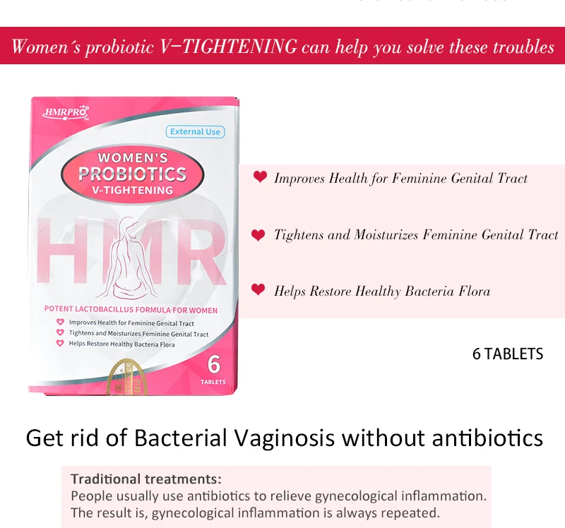 6 таблеток/коробка вагинальные подтяжки пробиотики женственная гигиена Продукт