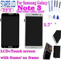 for samsung galaxy note 3 n900 n9005 n900a n900v lcd display touch screen digitizer assembly with frame for note3 lcd