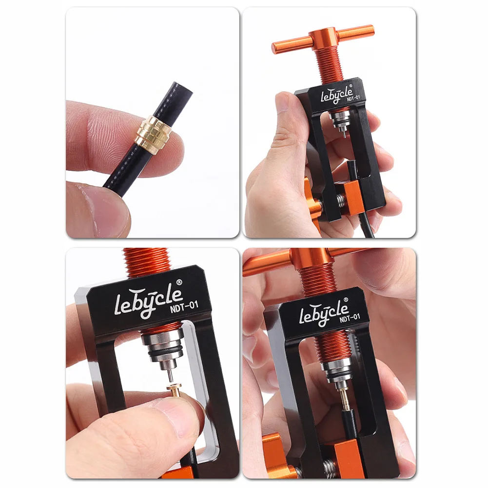 

Bicycle Oil Needle Pressing Tool Mountain MTB Bike 5/5.4mm Tubing Connector Olive Oil Needle Installation Cutting Repair Tool