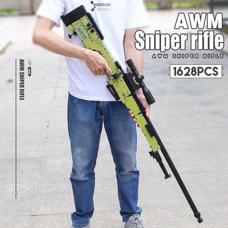 MOULD KING 14010 AWM Sniper Rifle Block Gun MOC Technical Building Blocks Bricks Children Boys Gifts Toys | Игрушки и хобби