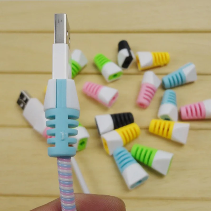 4 шт. защита пружинный шпагат для iPhone Android USB чехол наушников кабеля линия передачи