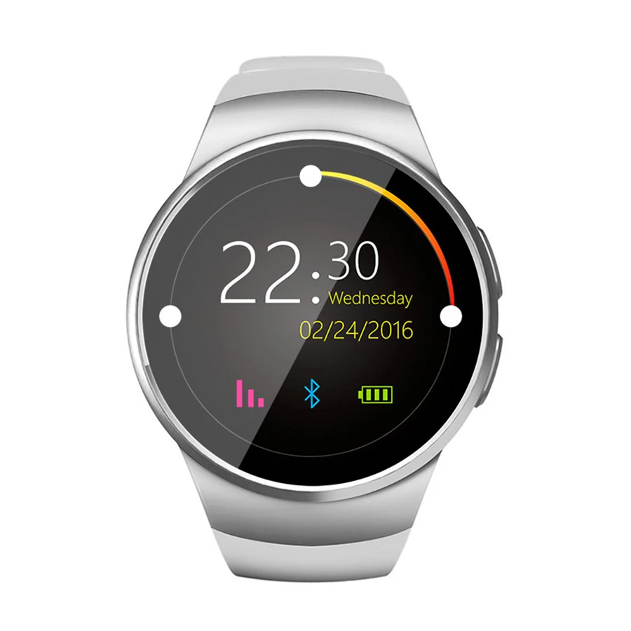 KW18 Смарт-часы для мужчин Bluetooth рекордер вызовов Smartwatch для женщин полный экран монитор сердечного ритма трекер сна поддержка SIM TF карта - Цвет: Whit Color