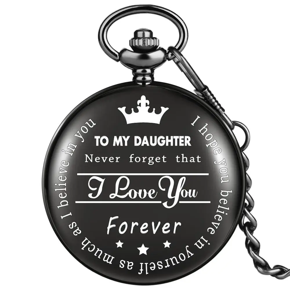 Кварцевые карманные часы с надписью I LOVE YOU FOREVER|Карманные часы| |