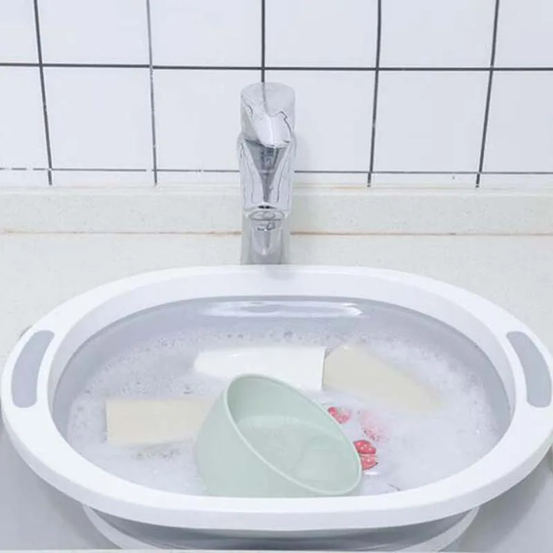 Креативная складная раковина переносная пластиковая для фруктов и овощей