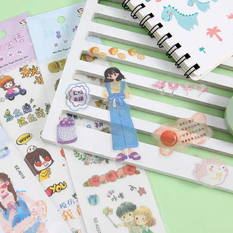 5 шт. футболка с длинными матовая Женская учетную запись наклейки разнообразие