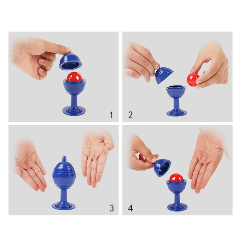 

Height 7/8/10CM 1Set Ball Vase Magic Tricks Funny Close Up Street Magia Mentalism Illusion Gimmick Prop Ball Appear Vanish Magie