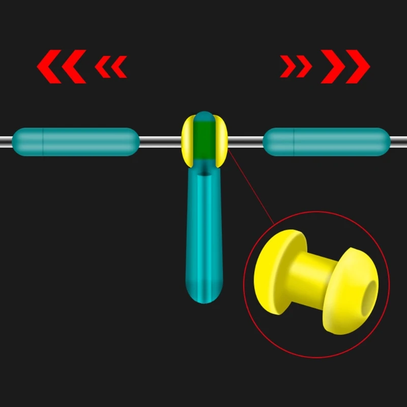 20 шт./упак. сильный Silicoen поплавок сиденья анти обмотки для рыбалки на карпа фасоли