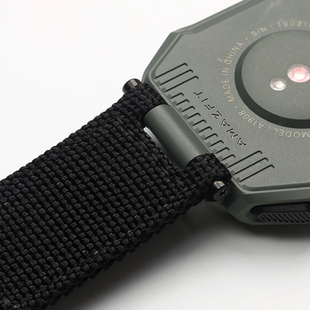 

For Huami Amazfit ARES/T-REX Nylon Watch Band Strap Breathable Canvas Bracelet for Amazfit T-Rex/Ares Smart Watch Accessories