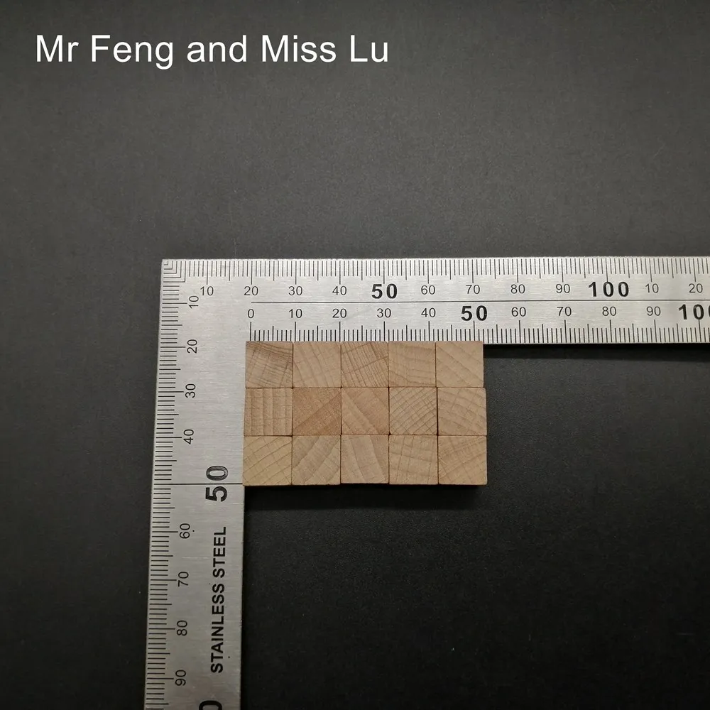 10 мм 3*5 шт деревянный куб головоломка лазерная гравировка процесс Принять