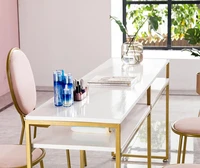 Manicure table and chair set combination single double deck manicure table simple modern gold manicure table