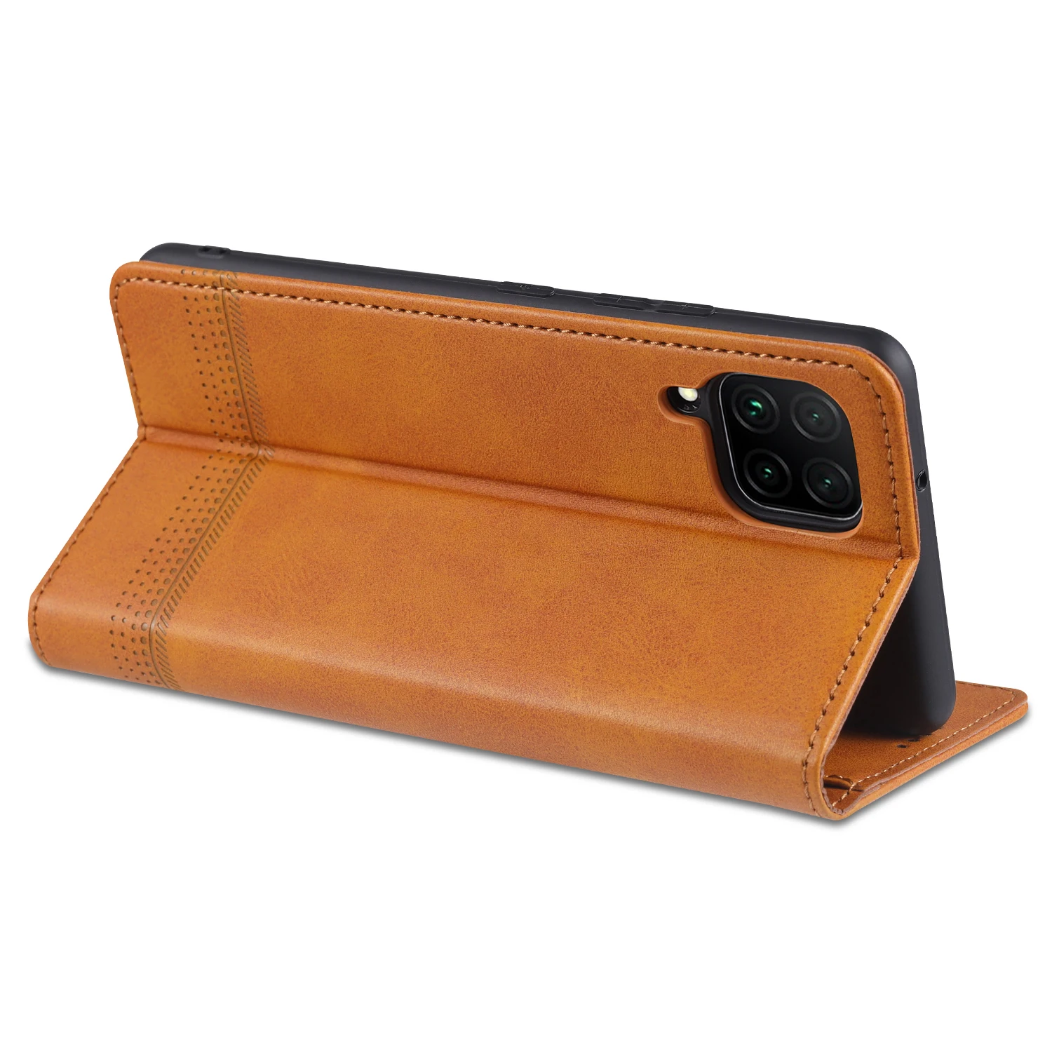 Делюкс магнитный чехол из кожи для Samsung Galaxy A12 A32 A42 A52 A72 A22 A52s 5G A02s A13 A33 A53 coque on.
