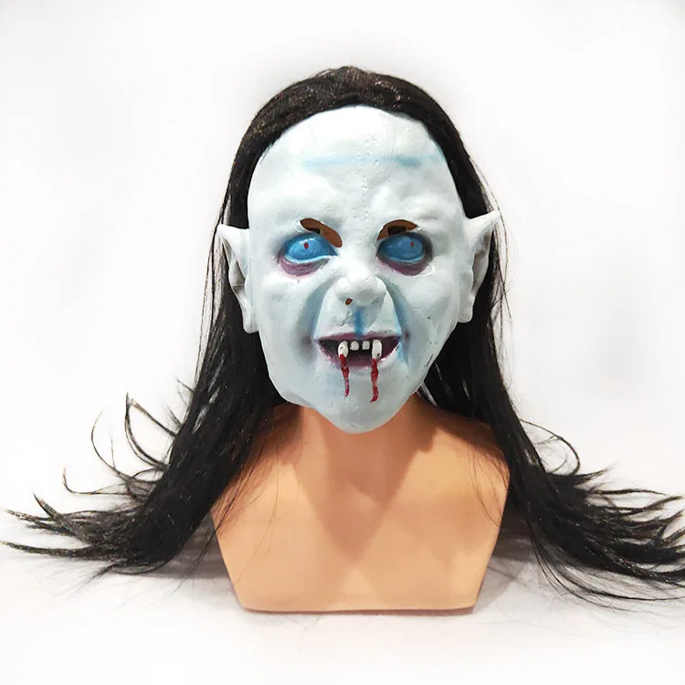 

Scary Sadako Goblin Headgear Halloween Masquerade Prop Vinyl Sadako Haunted House Mask