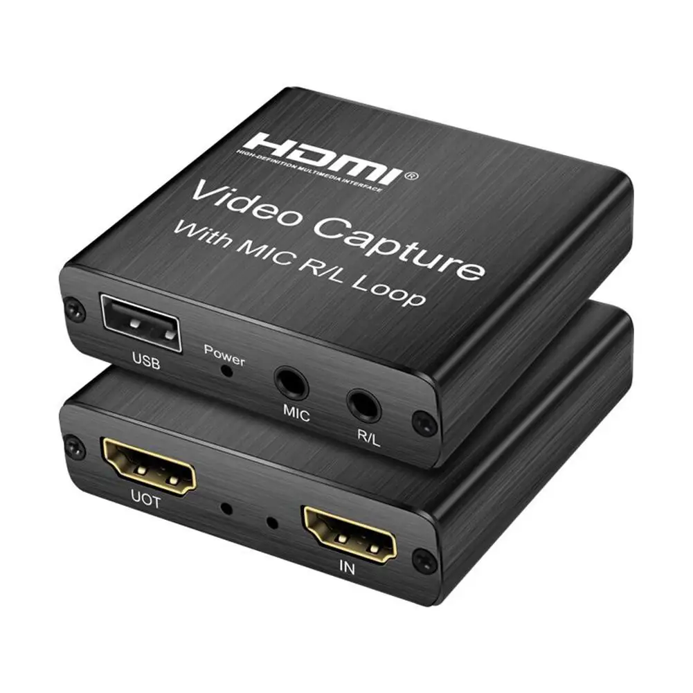 DishyKooker 4K 1080P HDMI к USB карта видеозахвата петля аудиовыход микрофон в игре Запись