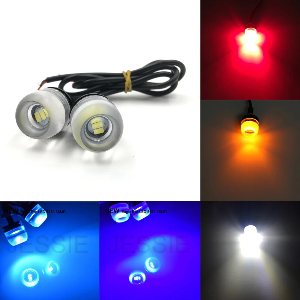 2X 3SMD 5630 Светодиодный лампа "Орлиный глаз" красный белый желтый синий