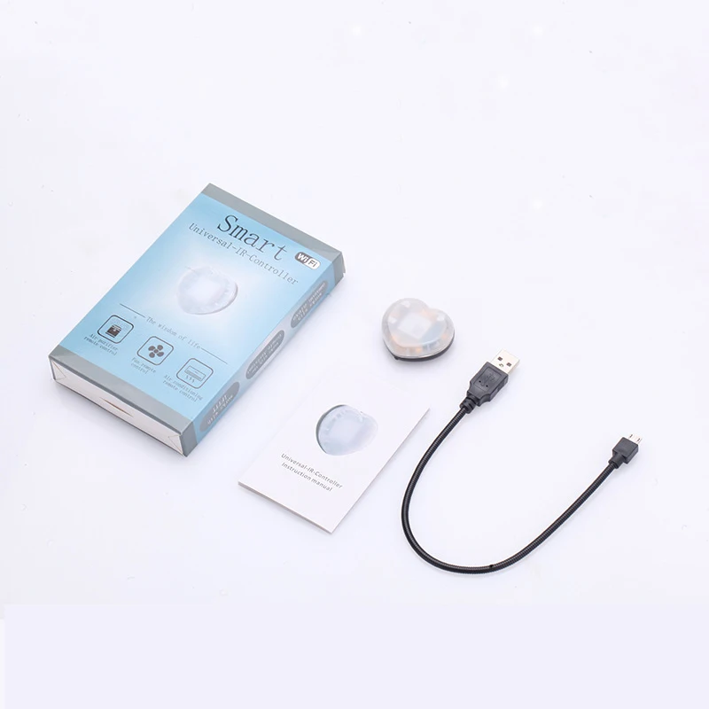 

Heart-shaped Tuya WiFi IR Remote Control For Air Conditioner TV Smart Home Infrared Universal Remote Controller For Alexa Google