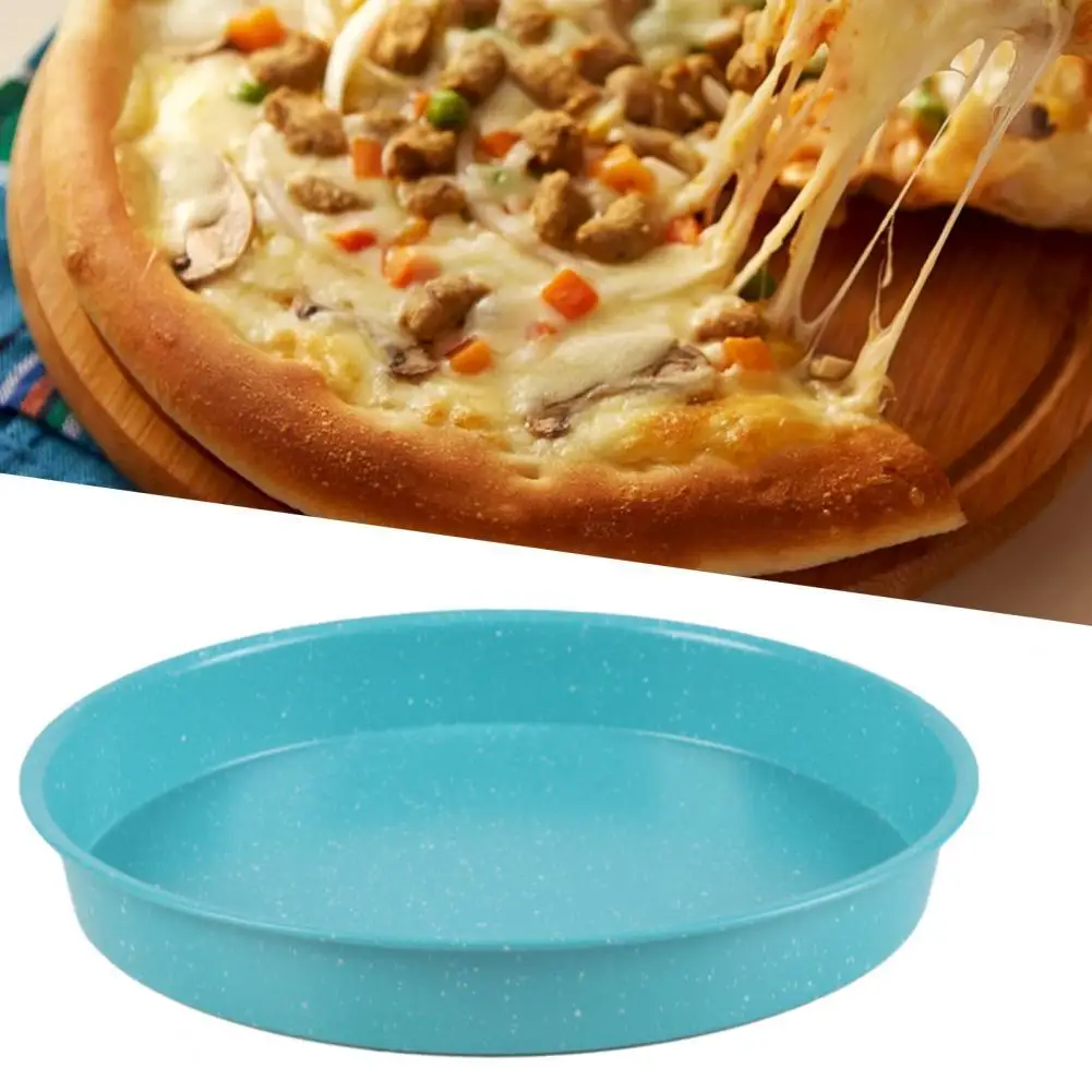 

Oven Tray Non Stick Heat Evenly Carbon Steel Deep Pre-Seasoned Pizza Dish Pan Kitchen Accessories