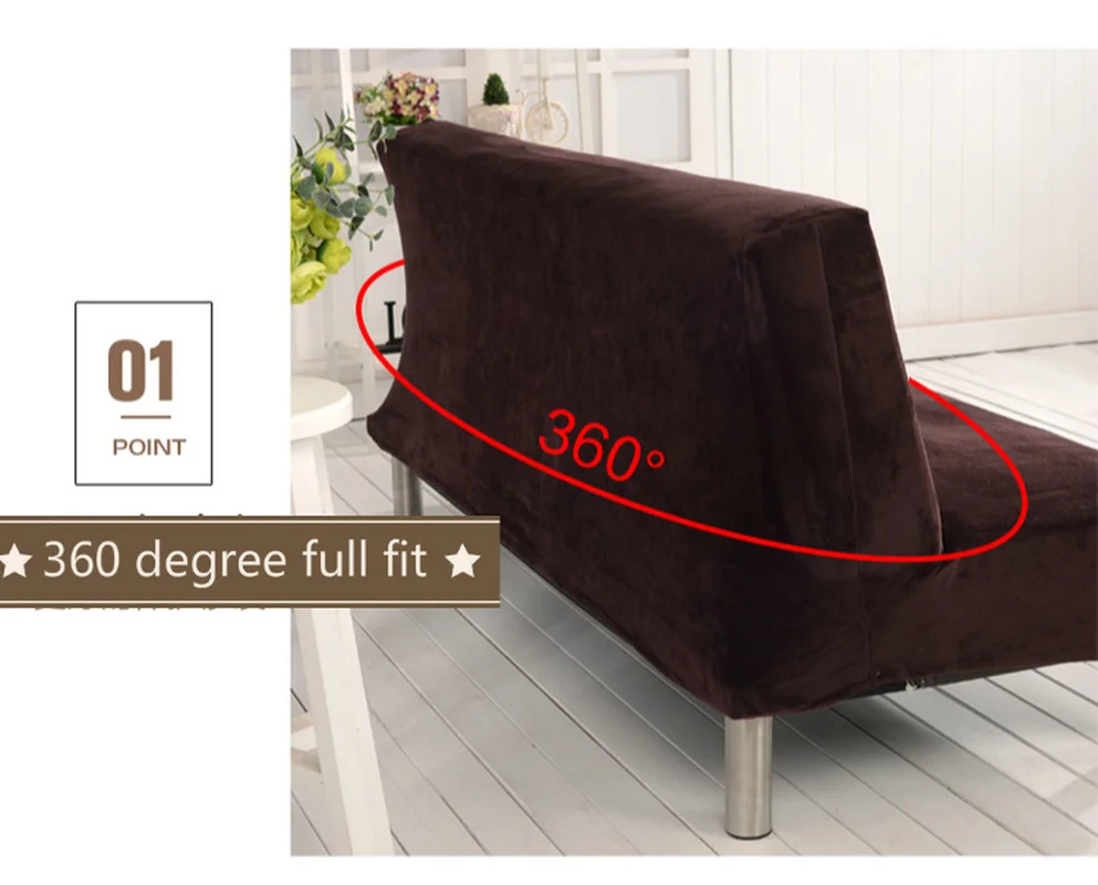 Бархатная кровать диван покрытие все включено растягивающийся утолщенный