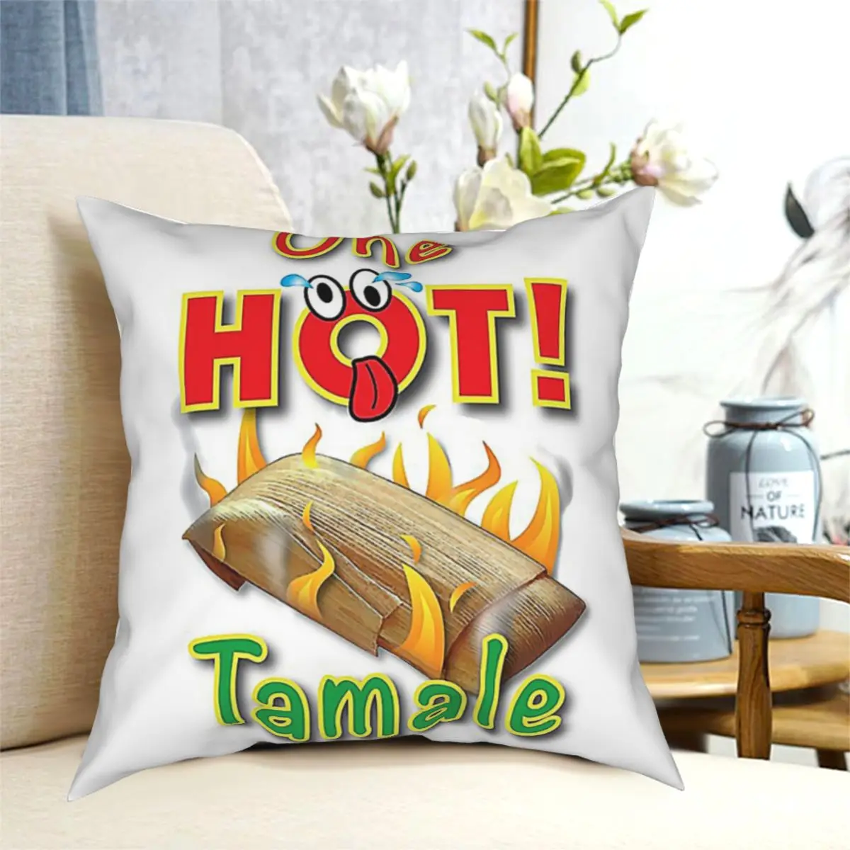 

New Food Hot Tamale Throw Pillow Cushion Cover Decorative Pillowcases Case Home Sofa Cushions 40x40,45x45cm(Double Sides)