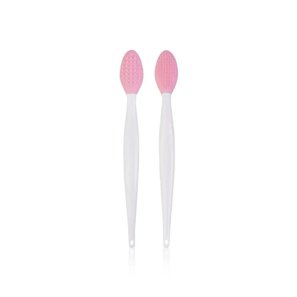 

2 Pieces Lip Brush,Silicone Lip Scrub Brush Double-Sided Soft Cleaning Beauty Tool For Fuller Lip Appearance