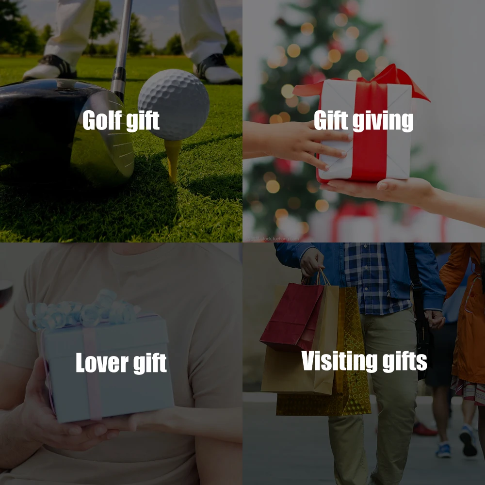 Мини гольф держатель ручек с 3 Цвет ручки для настольное украшение сумка гольфа