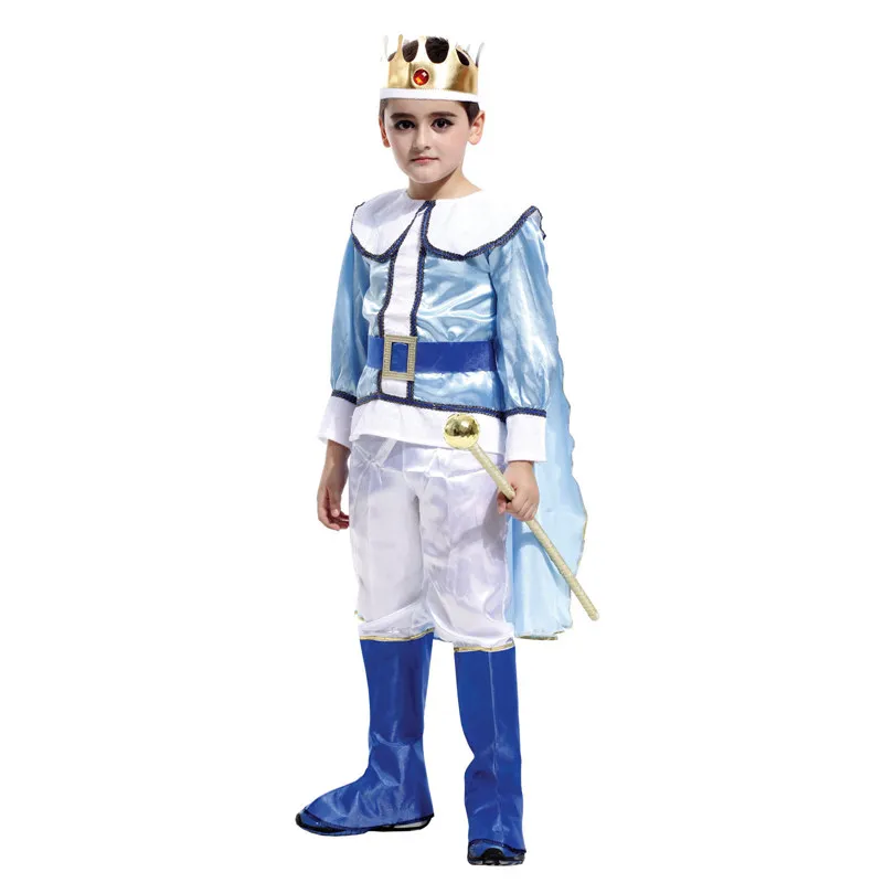 

Kids Child Noble Medieval Europe Royal Prince King Costume for Boys Halloween Carnival Masquerade Mardi Gras Party Outfit