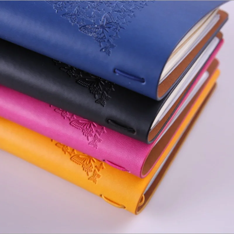 Тетрадь B6 Kawaii с бабочкой для девочек креативный блокнот из искусственной кожи в