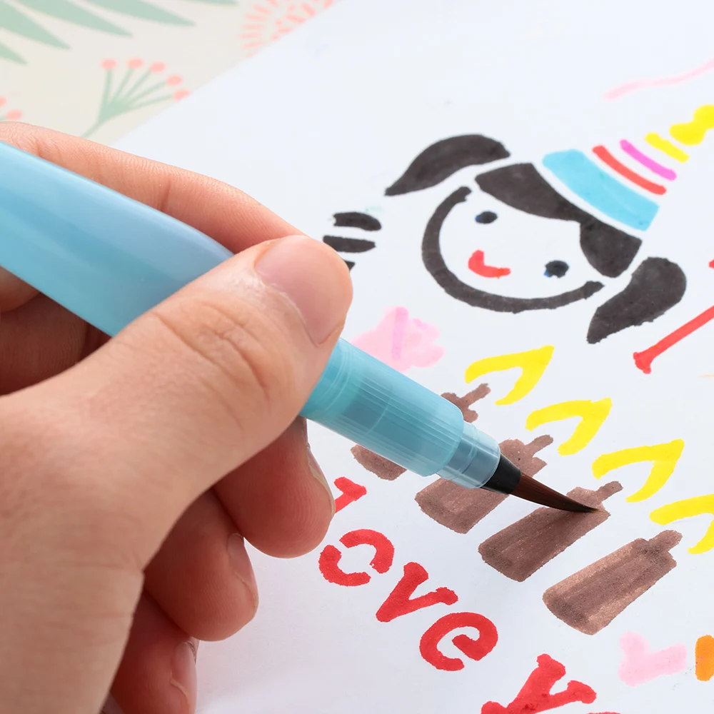 1 шт. ручка для рисования водонепроницаемая Ручка хранения чернил цветная мягкая